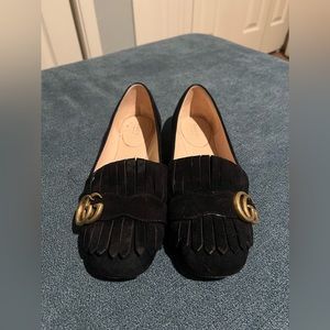Gucci Marmont GG Suede Fringe Ballet Flat Black
EU 38